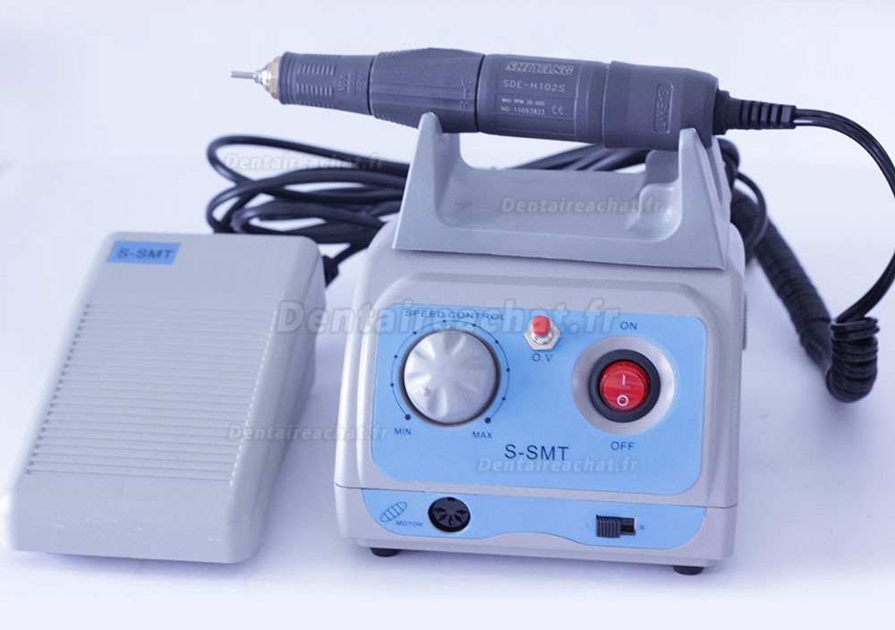 Shiyang S-SMT Micromoteur 35.000 tr/min et micromotor pièce à main (compatible marathon)